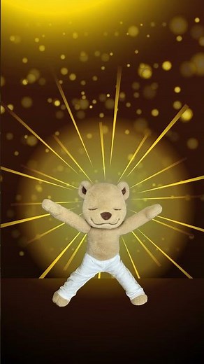 Star Pose Relaxation with ‪@yogapalooza‬ and Meddy Teddy. #shorts #barikoral #yogapalooza