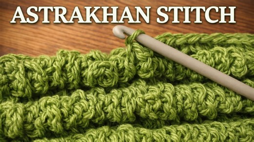 This crochet stitch looks like lamb fur