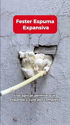Cómo sellar huecos y grietas fácil | Espuma expansiva #impermeabilizante #fester