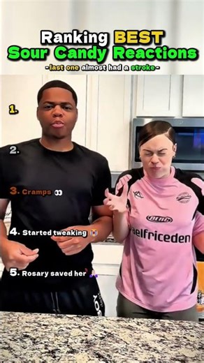 Ranking BEST Sour Candy Reactions 🍡🍧 #shorts