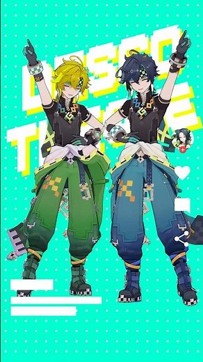 《モーション配布/Motion DL》ディスコティックナイト【原神MMD / キィニチ / アハウ】#genshinimpact #kinich #mmd