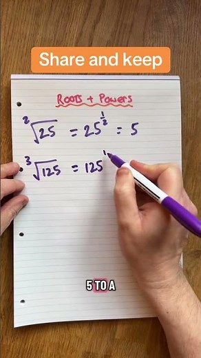 You might not know this about roots and powers? #maths #algebra