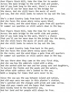 West Country Lady Lyrics And Chords