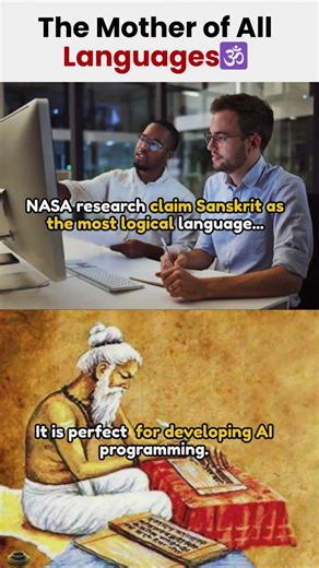 Sanskrit: The Most Logical Language Ever Created? 🕉️🤯#shorts #trending #sanatandharma #ytshorts