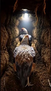 Micro-Camera Mounted on a Hen Reveals Hidden Underground Nesting Chamber