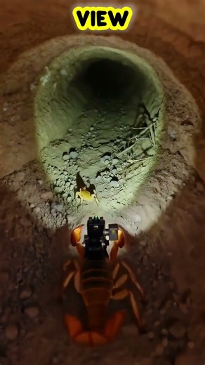Tiny Camera Shows What Scorpions Actually See #animalvideo #trending #pov