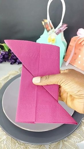 Servietten falten pliages de serviettes #diy #handmade #craft