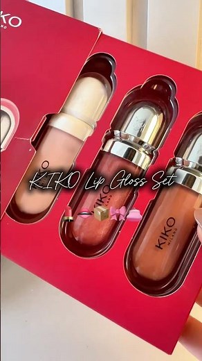 ASMR Unboxing KIKO Lip Gloss Set cozy fall vibes🍂🍁 #asmr #kkwbeauty ‪@kikobeauty2586‬