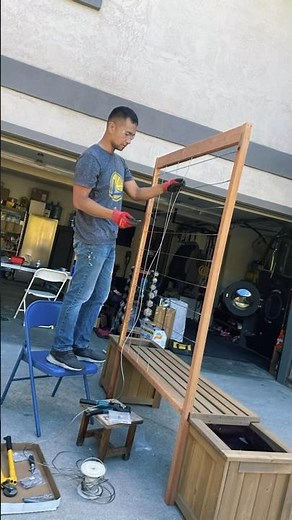 DIY Planter Bench with Trellis - Beautiful, Functional, & Easy!