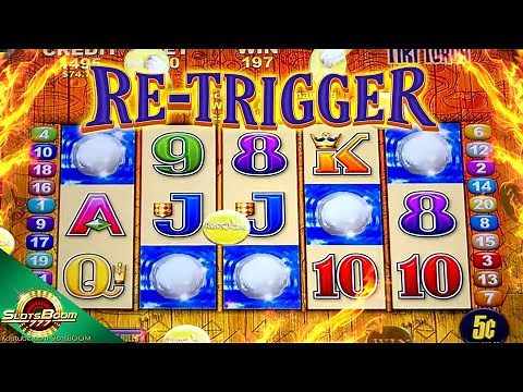 5 SCATTERS RE-TRIGGER!!! LIVE! Tiki Torch !!! BONUSES !!! Aristocrat Casino Slots