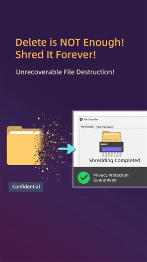 Think your deleted files are gone? They can still be recovered! 😱 Glary File Shredder wipes sensitive data permanently for absolute privacy and peace of mind! 🛡️ #FileShredder #DataPrivacy #CyberSecurity #GlaryUtilities #TechTips #PrivacyGuard #SecureDelete #StopRecovery | Glarysoft