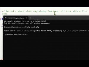 function call flow with a live demo