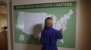 The new chapter map is up and dots have been placed! We can't wait to share the rest of the renovations with those attending our open house and museum dedication on Founders Day. There is still time to RSVP and sign up for a tour of the Kappa Delta museum. Space is limited so make sure you reserve your spot! http://www.kappadelta.org/about-us/tour-headquarters/ #KDBCIA | Kappa Delta Sorority