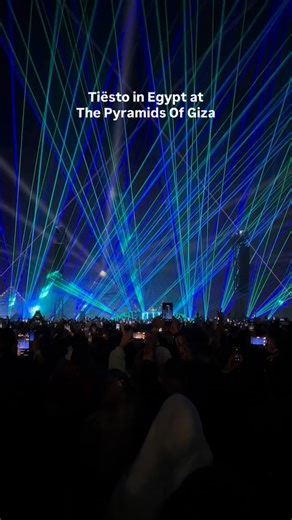 Tiësto is live at the Pyramids of Giza. A full run of classics taking over the night, with the crowd reacting to every familiar moment. The pyramids remain lit behind the stage as the Giza Plateau turns into one collective dance floor, driven by tracks that defined eras, not just sets. One of those rare nights where everyone knows what’s coming next and still loses it every time. Follow @cairospots, visit our website cairospots.com and download our Cairo Spots iOS app for live updates and on gro