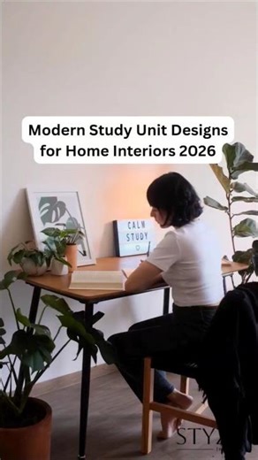 Modern Study Unit Designs for Home Interiors 2026 | Stylish Study Table Ideas