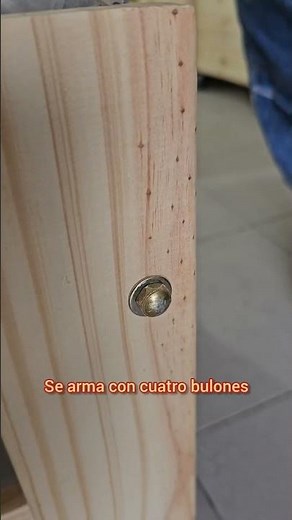 Cama de 1 plaza de madera reforzada