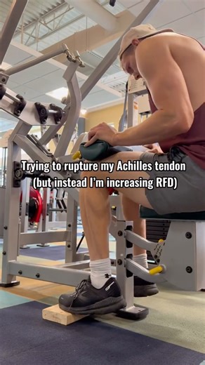 Dr. Ben Moxness | Jump Training & Athletic Development on Instagram: "If you remember back to my last block of training, I did overcoming isos to increase tendon stiffness. Now I’m “actualizing” some of that stiffness by clearing up inefficiencies in the contraction–relaxation cycle to improve rate of force development (RFD). This includes things like reducing neural inhibition, sensitizing receptors involved in action potential propagation, improving excitation–contraction coupling efficiency (