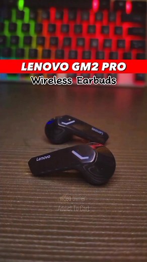 Game on, wirelessly! 🎮💥 These Lenovo GM2 Pro Wireless Earbuds are the perfect gaming companions. With Bluetooth V5.3 and low latency, experience almost no sound delay. Clear, loud sound for immersive gameplay and music. 350mAh battery for 5 hours of non-stop fun!⚡️🔋 And the best part? They're budget-friendly! 😍 #LenovoGM2Pro #WirelessEarbuds #gameonthego