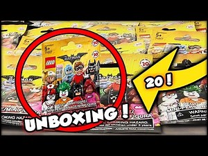 Opening 20 LEGO Batman Movie Mystery Minifigure Bags! Great Pulls!
