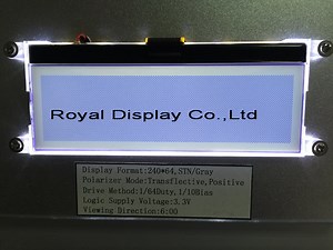 [Hot Item] 240*64 Monochrome LCD Display with Backlight UC1611s IC