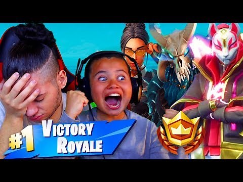1 KILL = 1 BATTLE PASS SKIN FOR MY 9 YEAR OLD BROTHER! *NEW* SEASON 5 SKINS FORTNITE BATTLE ROYALE!!