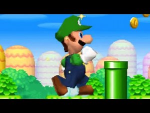 New Super Luigi Bros. DS - 100% Walkthrough - Full Game (All Star Coins & Secret Exits)