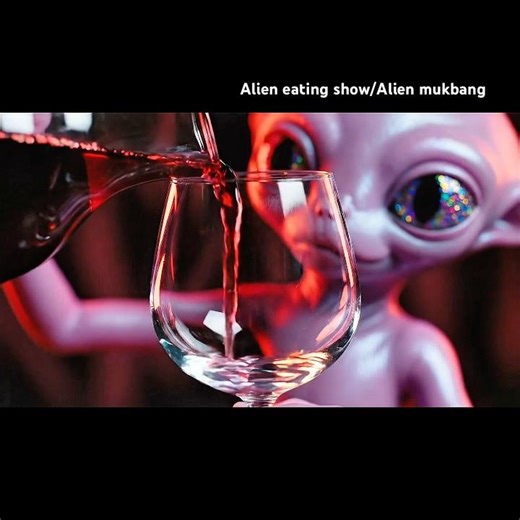 Alien Drinks WINE!👽🍷💕