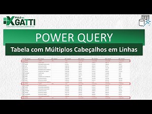 POWER QUERY - Tratando Tabela com Múltiplos Cabeçalhos nas Linhas