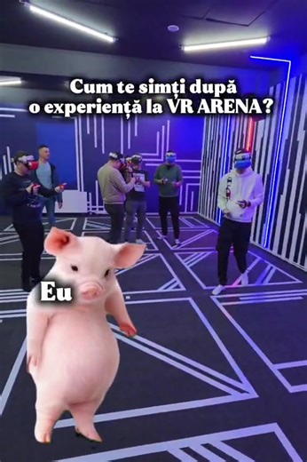⚠️ Avertisment: după o sesiune de VR Shooter pot apărea efecte secundare… • adrenalină maximă 🔥 • râs necontrolat 😂 • dans spontan ca purcelușul ăsta 🐷💃 Întrebarea e simplă: Tu cum te-ai simți după o sesiune VR? 👀🎮 Vino să afli în arena noastră. 📍 Str. Avram Iancu nr. 1, lângă Gara Bacău 📞 Programări: 0753788023 #vr #counterstrike #vrgaming #vrbacau #gaming