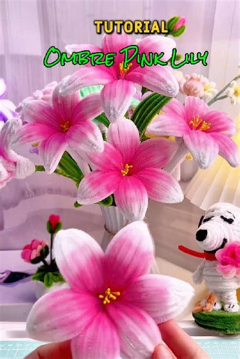 Easy Lily Flower with Pipe Cleaners Tutorial
