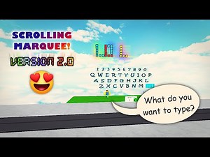How to Make a Scrolling Text VERSION 2.0 in Obby Creator! | SuperJ