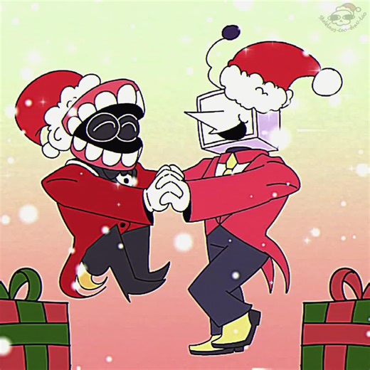 Merry Christmas with my favs tenna and Caine! #tenna #caine #tadc #deltarune #fyp