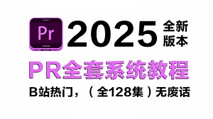 【PR2025教程】全网最良心最全的PR全套128集，零基础到精通教程！基础软件+实用技巧教程！持续更新~
