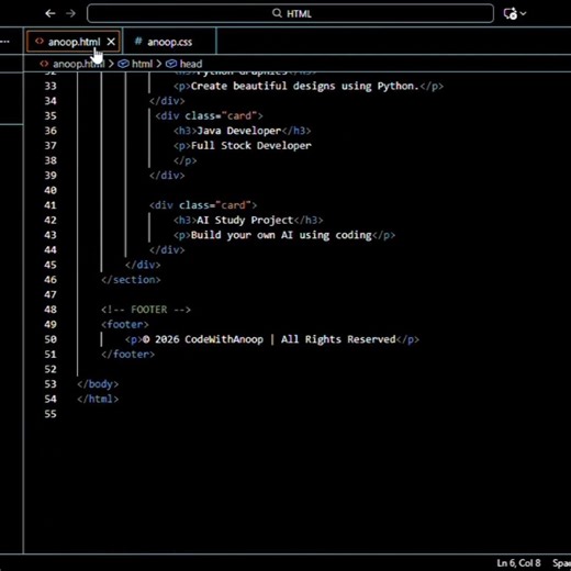 BUILD A WEBSITE IN 10 MINS (HTML & CSS) #html #css #htmltutorial #htmlcssproject #coding #shorts