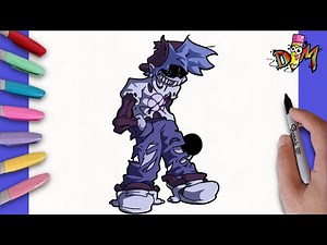 HOW TO DRAW SILLY BILLY from FRIDAY NIGHT FUNKIN | como dibujar a silly billy de fnf