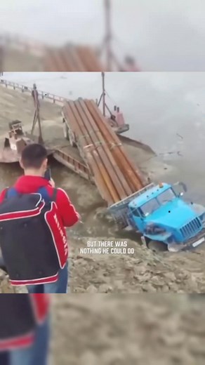 14K views · 27 reactions | "Long Truck Carrying Pipes Sinks While Boarding Cargo Ship!" #HeavyMachinery #TruckAccident #OversizeLoad #TransportFail #ShipLoading | Konstruksi Berat | Facebook