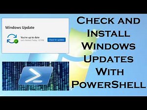 Install Windows Updates with PowerShell the PRO WAY!