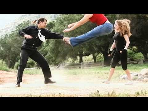2 Gymnast Girls vs 1 Martial Arts Guy | Fight Scene (4K Remaster)