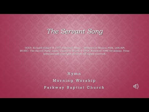 The Servant Song - Beach Spring tune