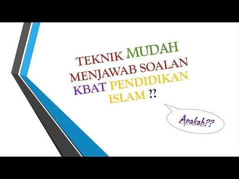 Teknik MUDAH Menjawab Soalan KBAT Pendidikan Islam