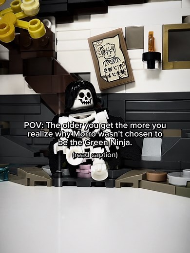 Ninjago figures in bio!! || 1. He was consumed by obsession, not balance Morro’s desire to become the Green Ninja didn’t just become an ambition - it became an obsession that slowly consumed him. Destiny in Ninjago rewards balance, but Morro craved control. The more he fought fate, the deeper he fell into a darkness, similar to Garmadon. 2. He was too weak mentally. From the very beginning, Morro couldn’t handle defeat. Every failure fed his anger and pushed him further out of control - much lik