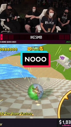 Typical Monkey Ball level tbh 🙈 Runner: IkeSMB #sgdq2023 #gamesdonequick #supermonkeyball #speedrun #speedrunner #kaizo