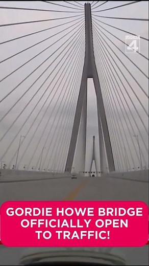 Gordie Howe Bridge officially open to traffic!