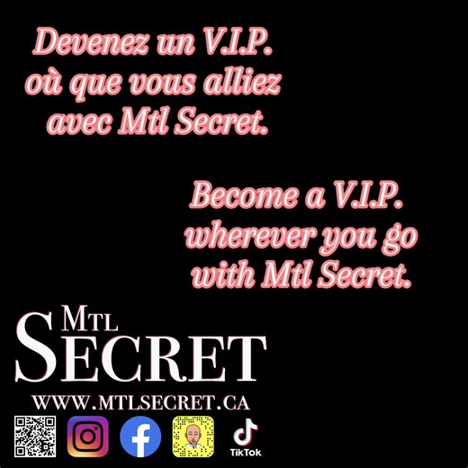 Mtl Secret helps you increase your visibility and attract more customers, right to their phones! Our geolocation service allows you to target potential customers in the vicinity of your business. A simple, fast and effective way to expand your local customer base! Don't miss this opportunity! If you have any questions, please don't hesitate to contact us. #mtlsecret #mtl #qc #mtltiktok 👇 www.mtlsecret.ca