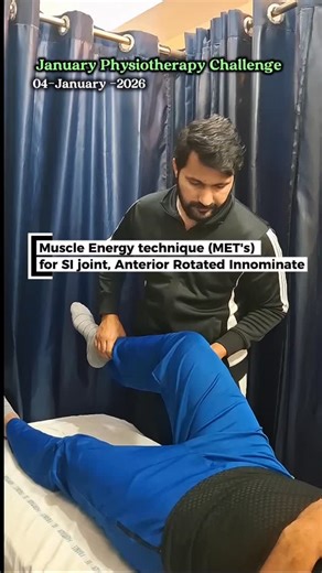 Mubasir Nazar | Muscle Energy Technique for Right Anteriorly Rotated Innominate This patient presents with a right-sided anterior innominate rotation. Our... | Instagram