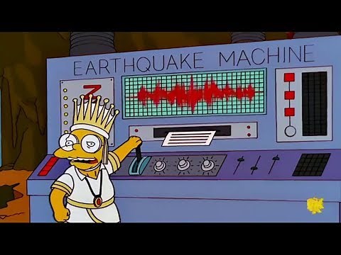 The Simpsons EARTHQUAKE MACHINE!
