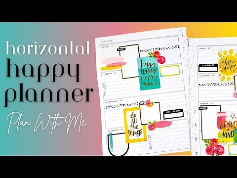 Happy Planner Plan With Me + How To Use Your Sticker Collection