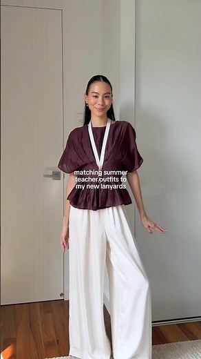 some work / teacher outfit ideas with my new lanyard collection!! 💌 #ootd #fashion #outfit #style