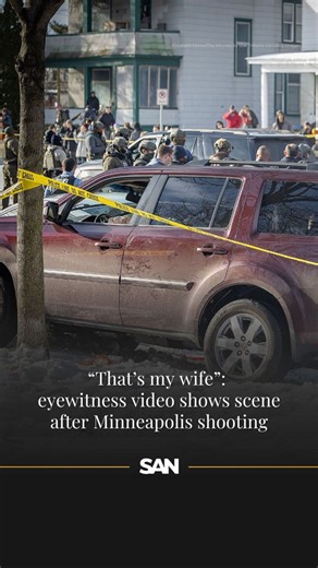Eyewitness video filmed after the fatal shooting of Renee Nicole Good, 37, in Minneapolis shows federal ICE agents surrounding a vehicle and addressing people recording the scene. During the video, the person filming asks a distraught woman if she had been riding with Good; she responds, “That’s my wife.” Reuters could not independently verify that she was married to Good. | Straight Arrow News