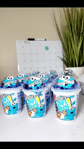 Cookie Monster 1st Birthday Celebration with Custom 3D Chips Ahoy